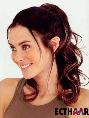 Trendy Wavy Auburn Pferdeschwänze