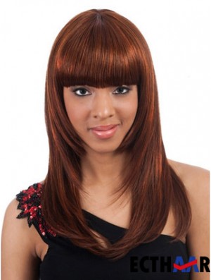 Long Auburn Yaki Mit Pony Ideale Afroamerikaner Perücken