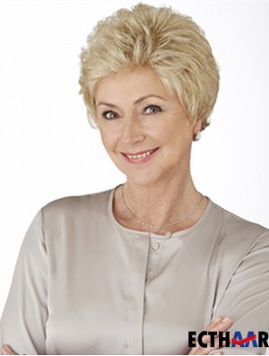 Glueless Lace Front Perücken mit Monofilament Curly Style Grey Cut