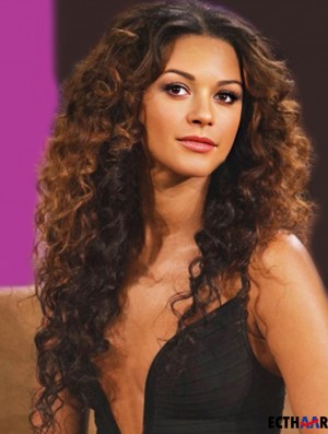  Single Ladies Perücke mit voller Spitze Curly Style Remy Human