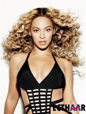 Spitze Front Blonde Remy Human Wavy  Style Perücken