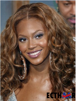 Brown Long Wavy Without Bangs Volle Spitze 16 Zoll  Perücken