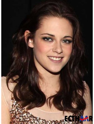 Beliebte Auburn Long Wavy 20 Zoll ohne Pony Kristen Stewart Perücken