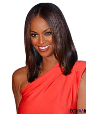 Auburn gerade ohne Pony Capless 15 Zoll New Tyra Banks Perücken