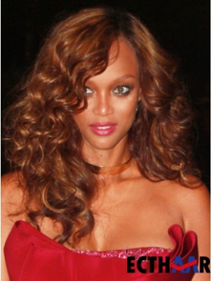 Auburn Curly ohne Pony Lace Front 18 Zoll Great Tyra Banks Perücken