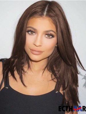 Layered Brown Curly Lace Front synthetische Perücken