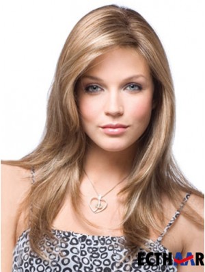 Kaufen Sie Perücken online UK Blonde Long Straight Capless