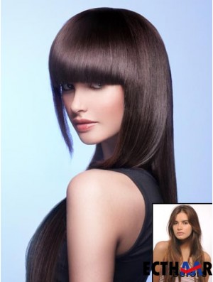 Remy Menschenhaar Auburn Clip In Fransen