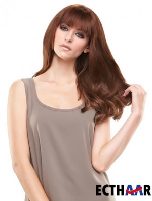 Moderne Auburn Straight Remy Echthaarspange in Haarteilen